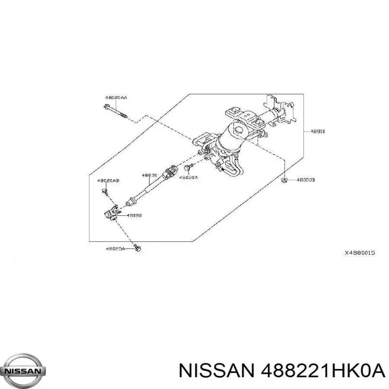  Nissan/Infiniti 488221HK0A ціна, від 33.11 USD
