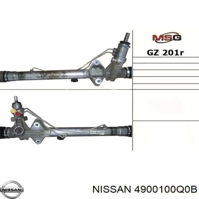 4900100Q0B Nissan/Infiniti Рейковий рульовий механізм