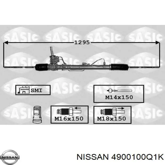 4900100Q1K Nissan/Infiniti Рейковий рульовий механізм