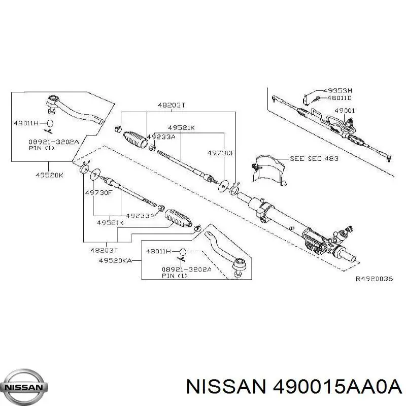 Купити 2GS4872 GS Рульова рейка