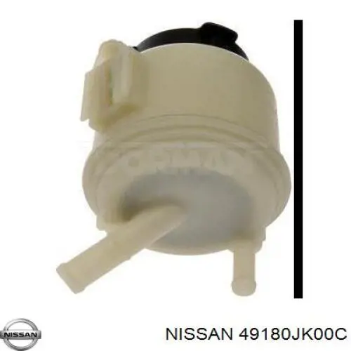49180JK02A Nissan бачок насосу гідропідсилювача керма