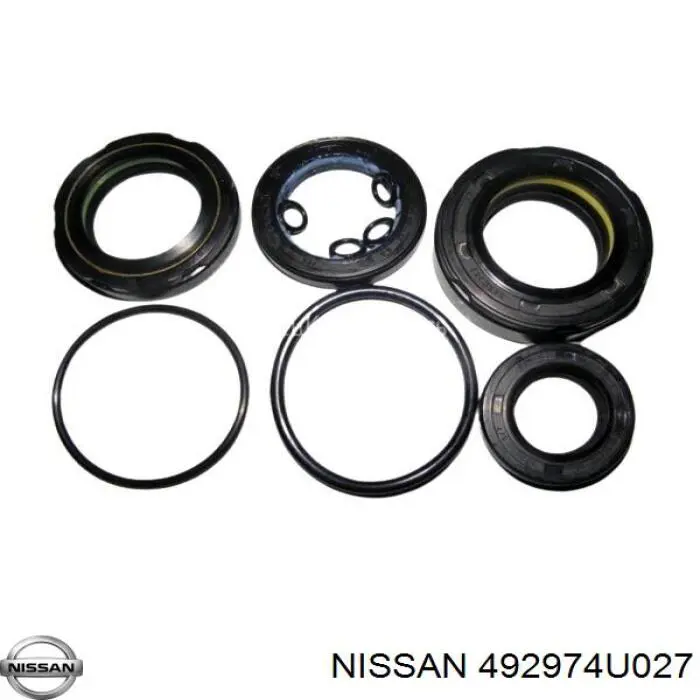 492974U027 Nissan ремкомплект рульової рейки (механізму г/у, (комплект ущільнень))
