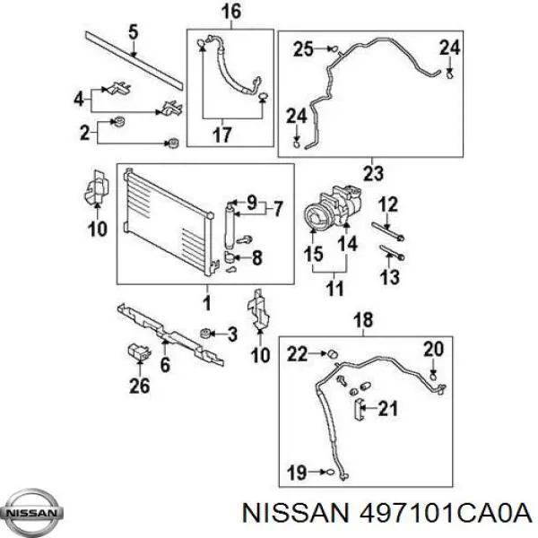 Купити 497101CA0A Nissan/Infiniti 