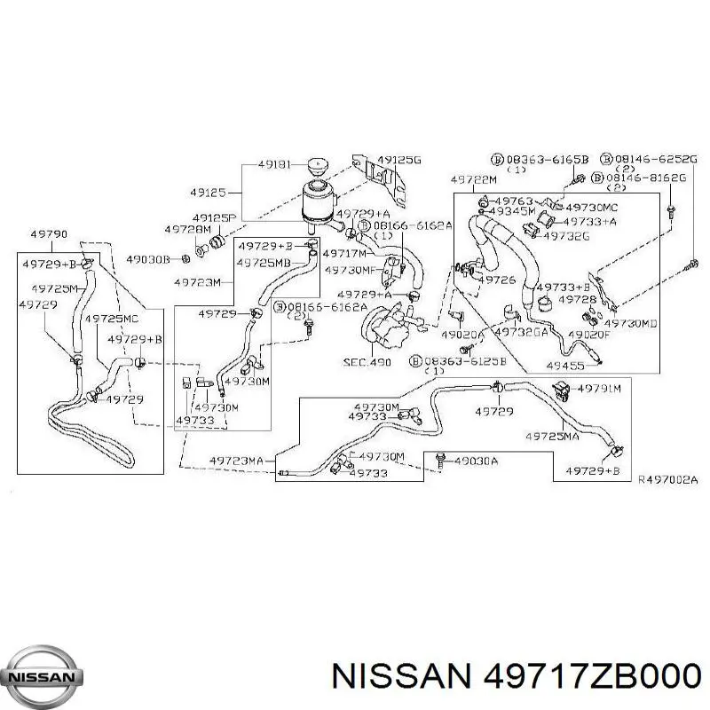 Купити 49717ZB000 Nissan/Infiniti 