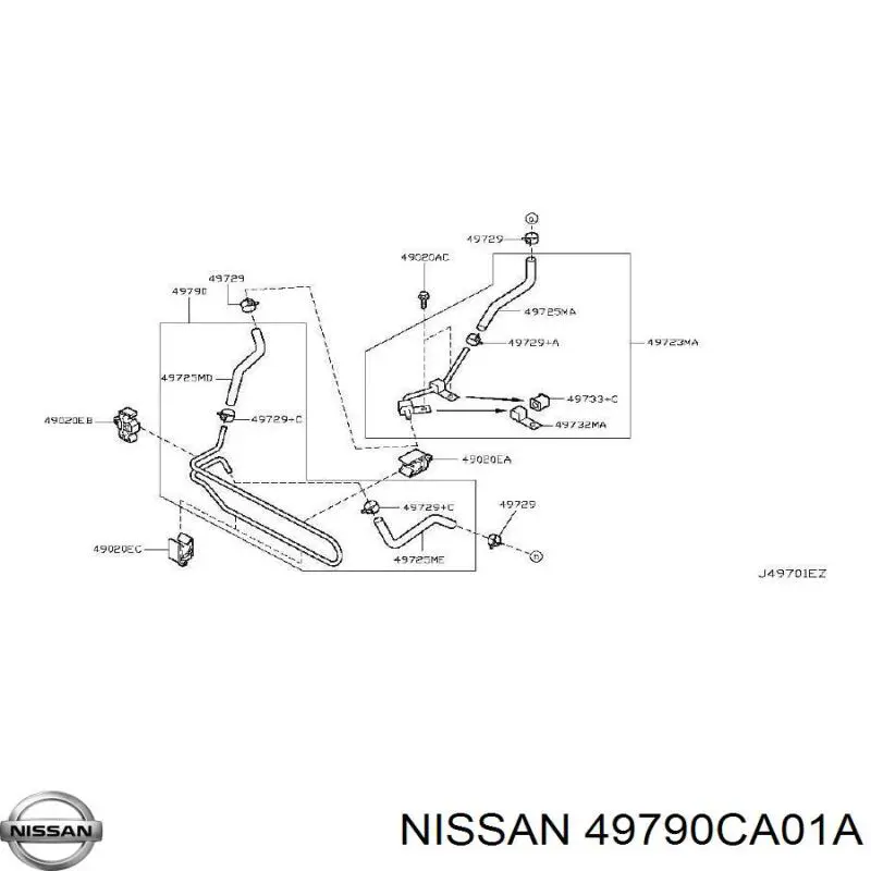 49790CA010 Nissan/Infiniti Радіатор гідропідсилювача