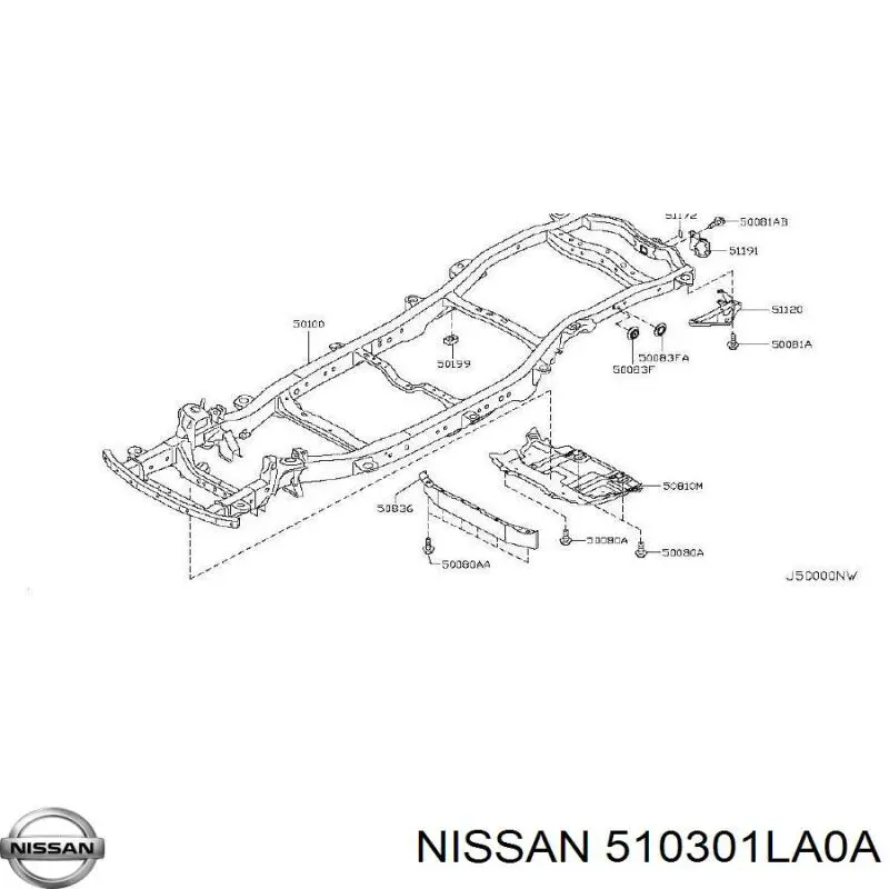 Nissan/Infiniti 510301LA0A ціна, від 288.77 USD
