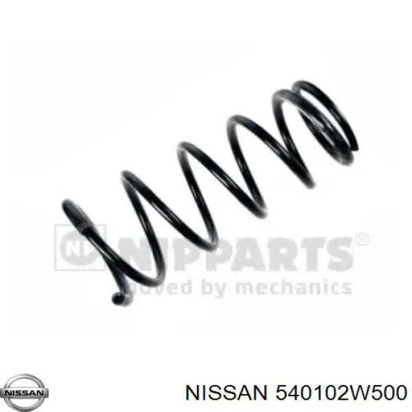 540102W500 Nissan пружина передня