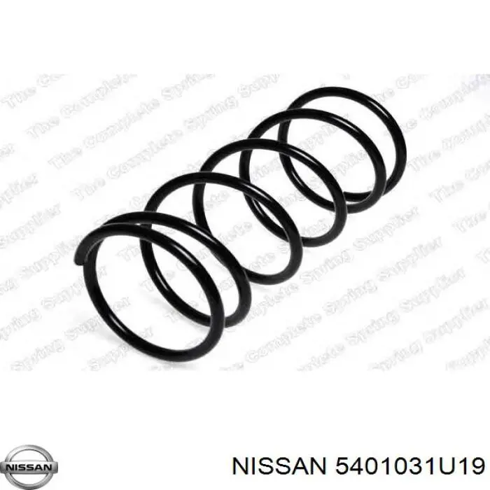 Пружина передня 5401031U19 Nissan