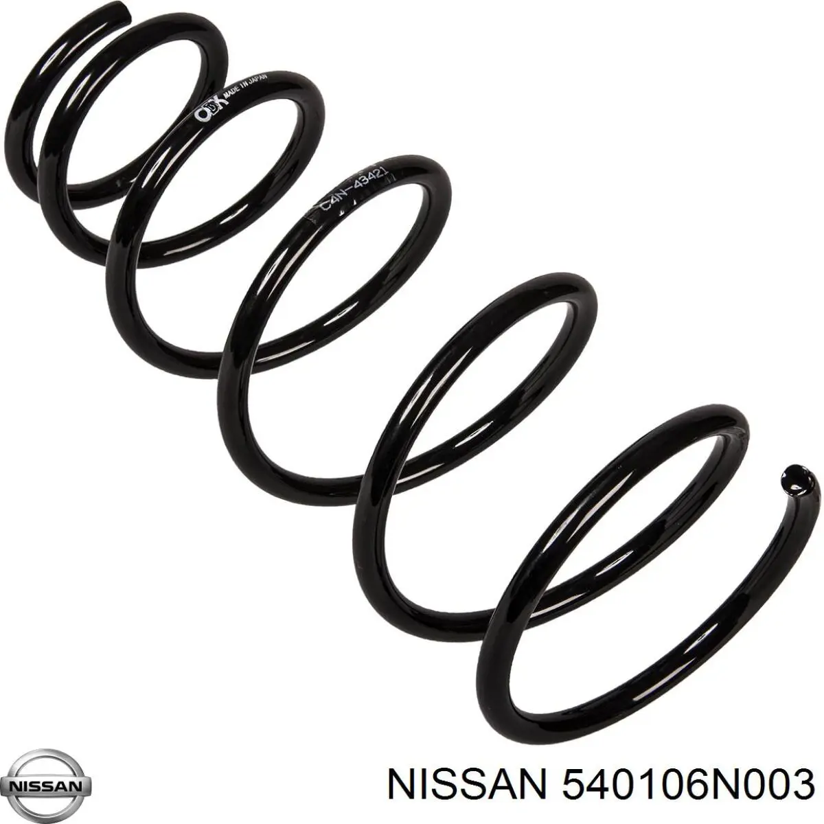 540106N003 Nissan пружина передня