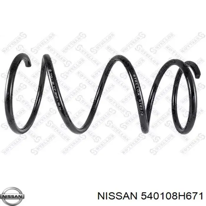 540108H671 Nissan/Infiniti Пружина амортизатора передняя