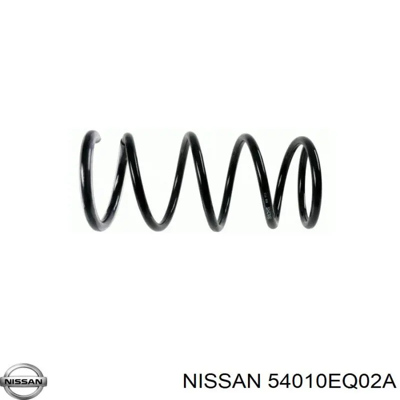 Пружина передня 54010EQ02A Nissan