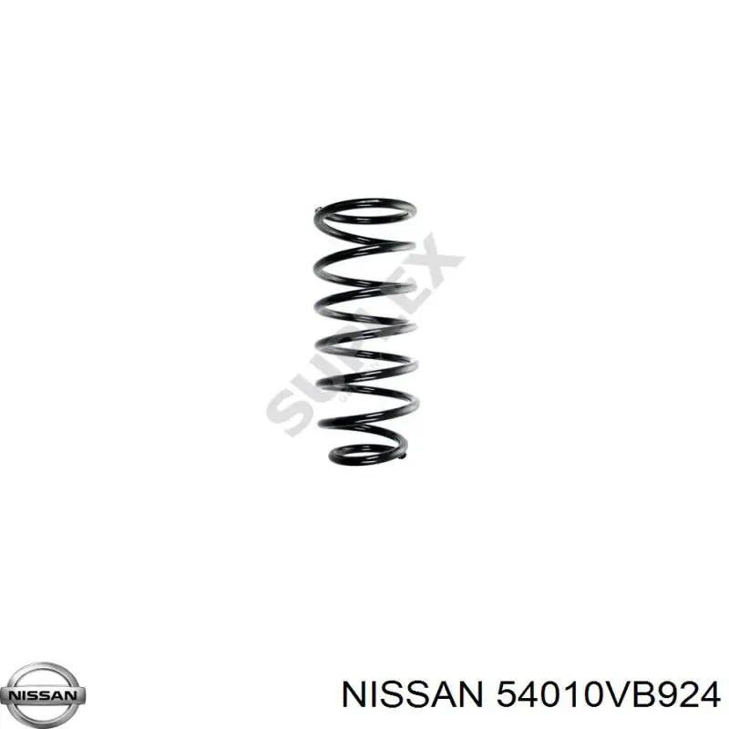 54010VB924 Nissan пружина передня