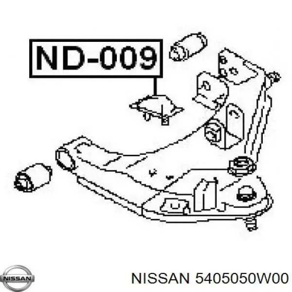 Відбійник амортизатора переднього 5405050W00 NISSAN
