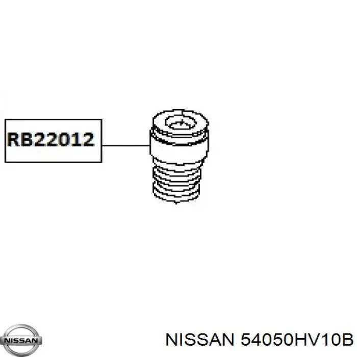 Купити 54050HV10A Renault (RVI) Буфер-відбійник амортизатора переднього