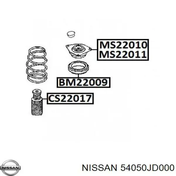 Чохол амортизатора переднього 54050JD000 NISSAN