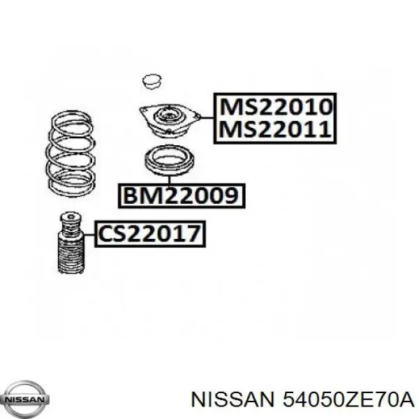 54050ZE70A Nissan/Infiniti Буфер-відбійник амортизатора переднього