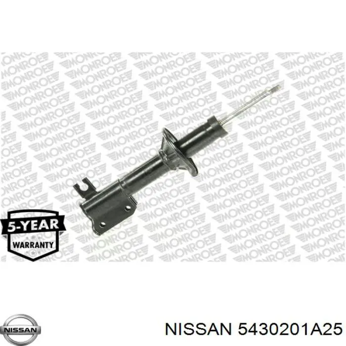  Амортизатор передній, правий Nissan Sunny 1