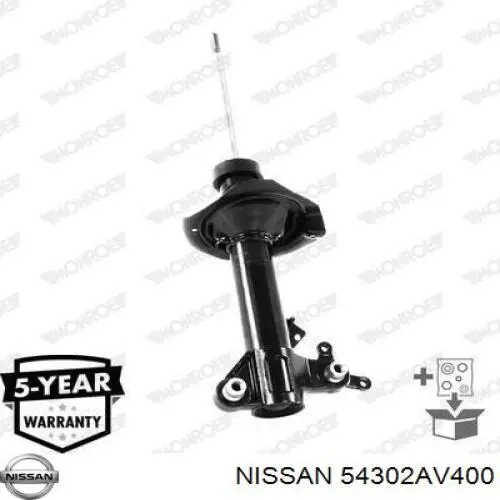 Купити 54302AV400 Nissan/Infiniti Амортизатор передній, правий