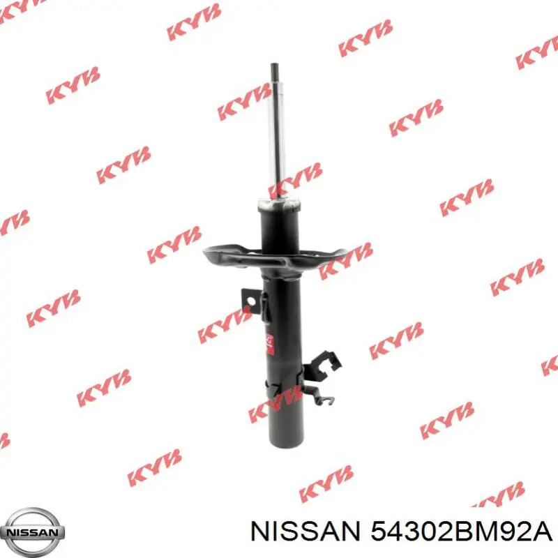 Амортизатор передній, правий Nissan/Infiniti 54302BM92A ціна, від 58.01 USD