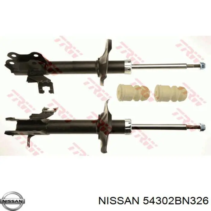 Амортизатор передній, правий Nissan/Infiniti 54302BN326 ціна, від 43.75 USD