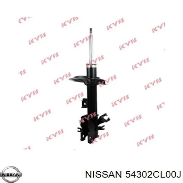 Амортизатор передній, правий Nissan/Infiniti 54302CL00J ціна, від 38.89 USD