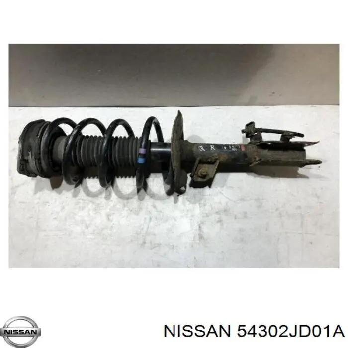 Амортизатор передній, правий Nissan/Infiniti 54302JD01A ціна, від 61.30 USD