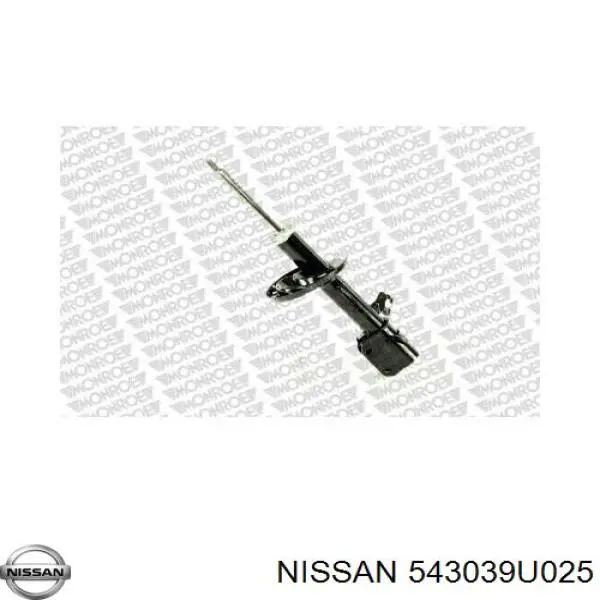 Амортизатор передньої підвіски, лівий Nissan/Infiniti 543039U025 ціна, від 33.64 USD
