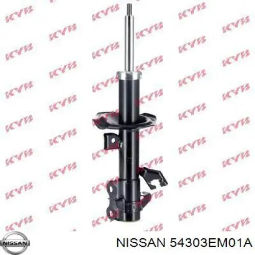 Амортизатор передньої підвіски, лівий Nissan/Infiniti 54303EM01A ціна, від 36.08 USD