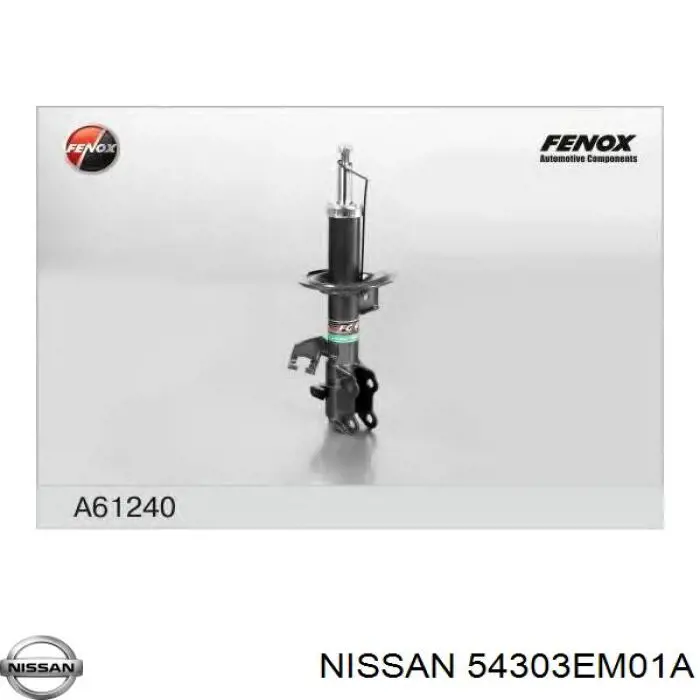 Купити 54303EM01A Nissan/Infiniti Амортизатора передній лівий