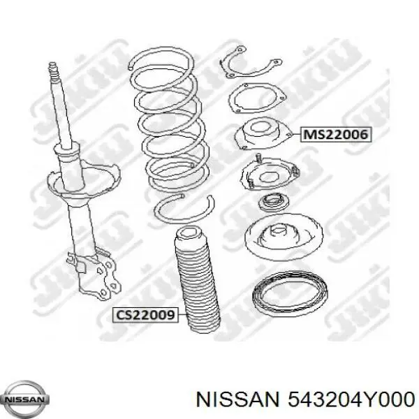 Опора амортизатора переднього 543204Y000 Nissan