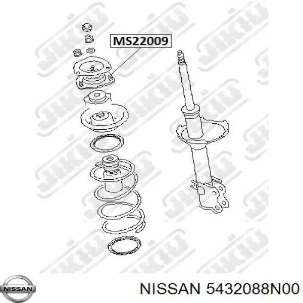 Опора амортизатора переднього 5432088N00 Nissan