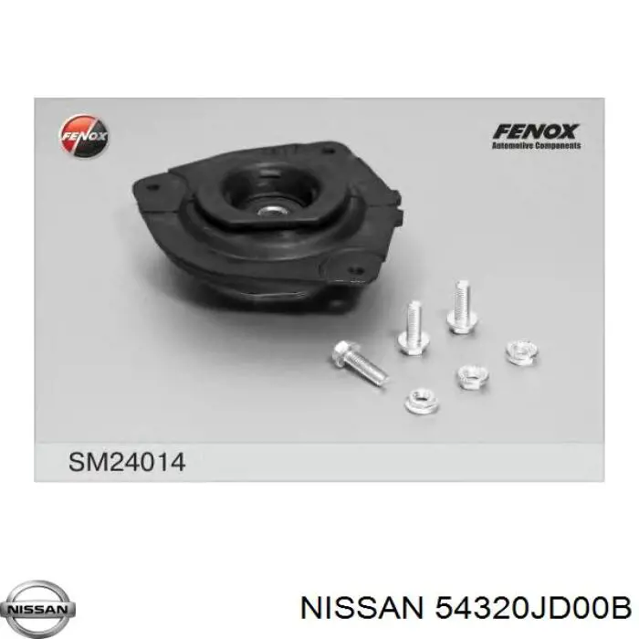 Опора амортизатора переднього правого Nissan/Infiniti 54320JD00B ціна, від 19.65 USD