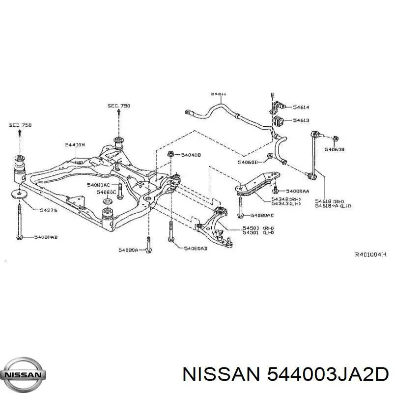  Nissan/Infiniti 544003JA4D ціна, від 398.73 USD