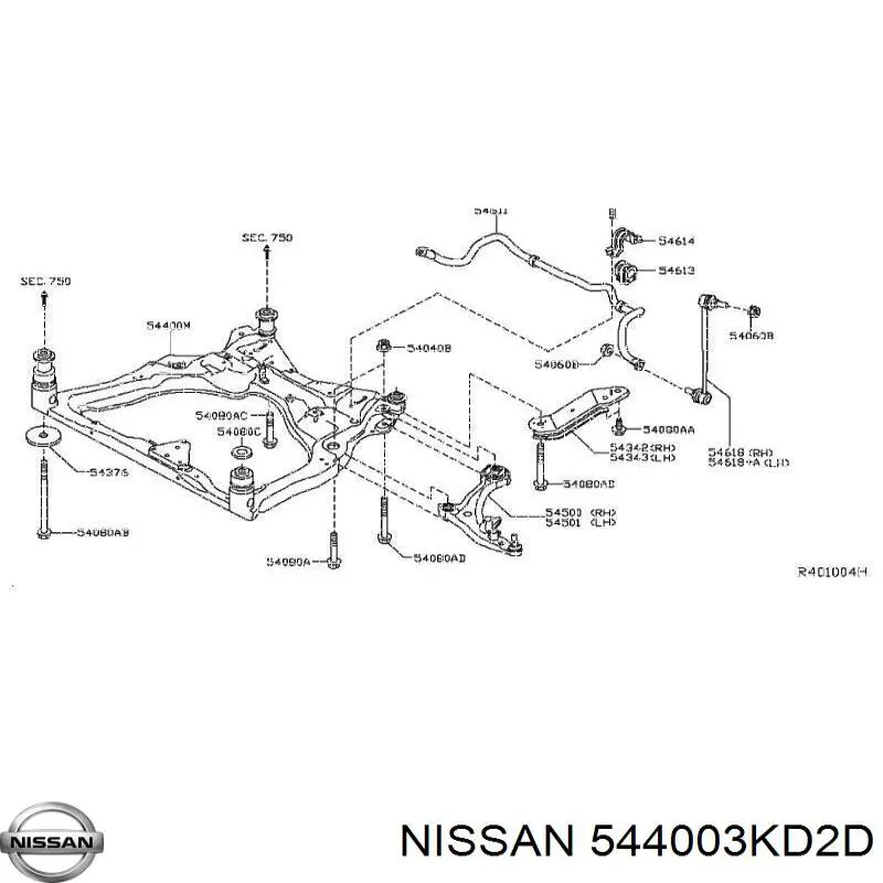  544003KD4D Nissan