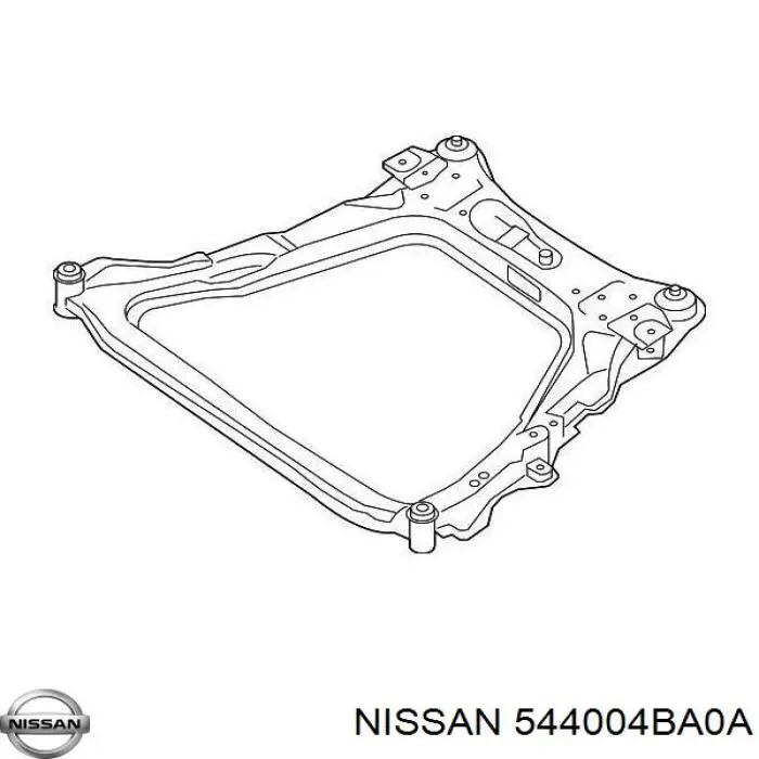 544004BA0A Nissan балка передньої підвіски, підрамник