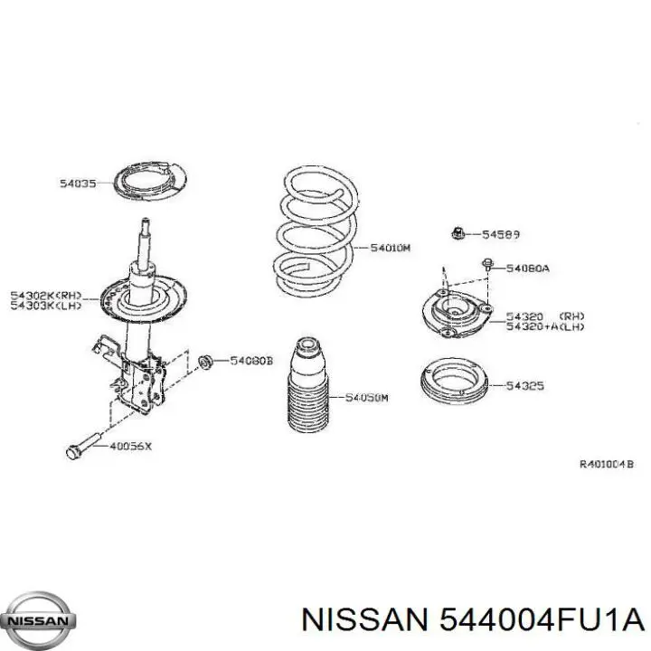  544004FU0A Nissan