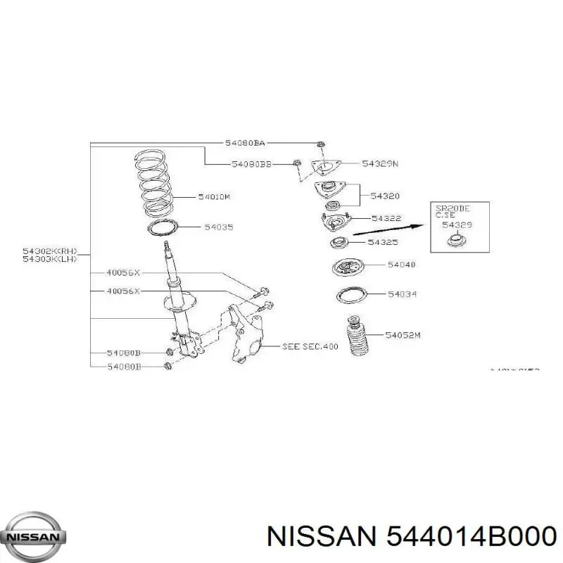 Підрамник передньої підвіски Nissan/Infiniti 544014B000 ціна, від 190.05 USD