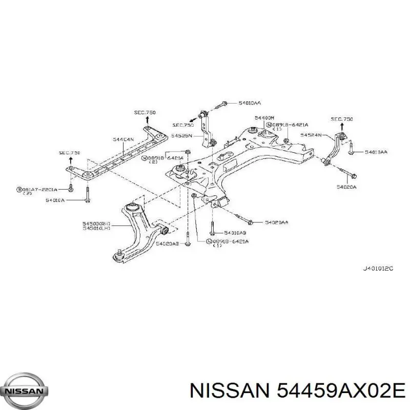 54459AX02E Nissan/Infiniti 