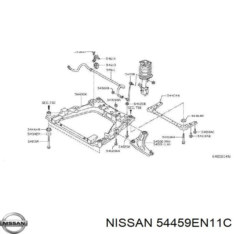  Nissan/Infiniti 54459EN11C ціна, від 2.21 USD