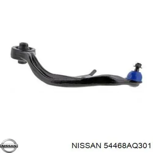 Важіль передньої підвіски нижній, правий 54468AC71A Nissan/Infiniti