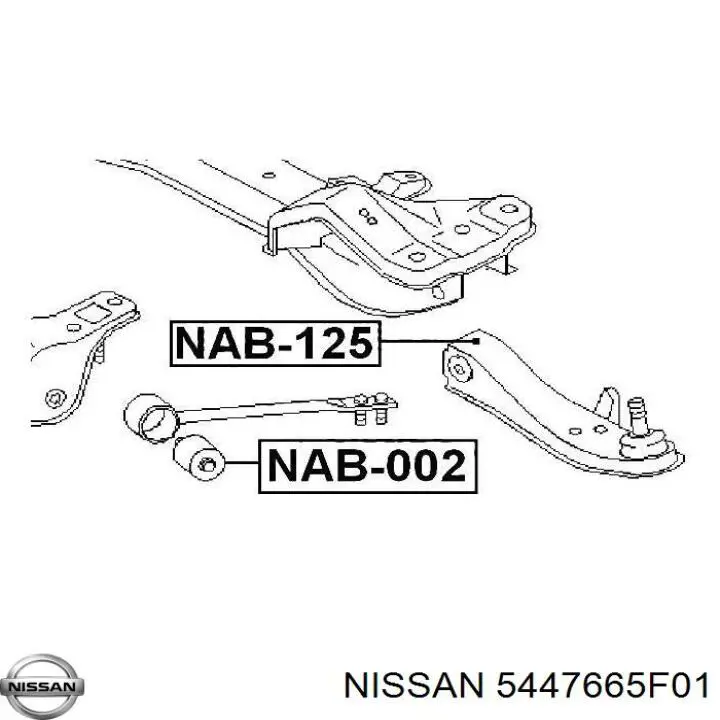 Сайлентблок задньої балки/підрамника Nissan Altima L31 седан (2001 - 2006) ціна, від  