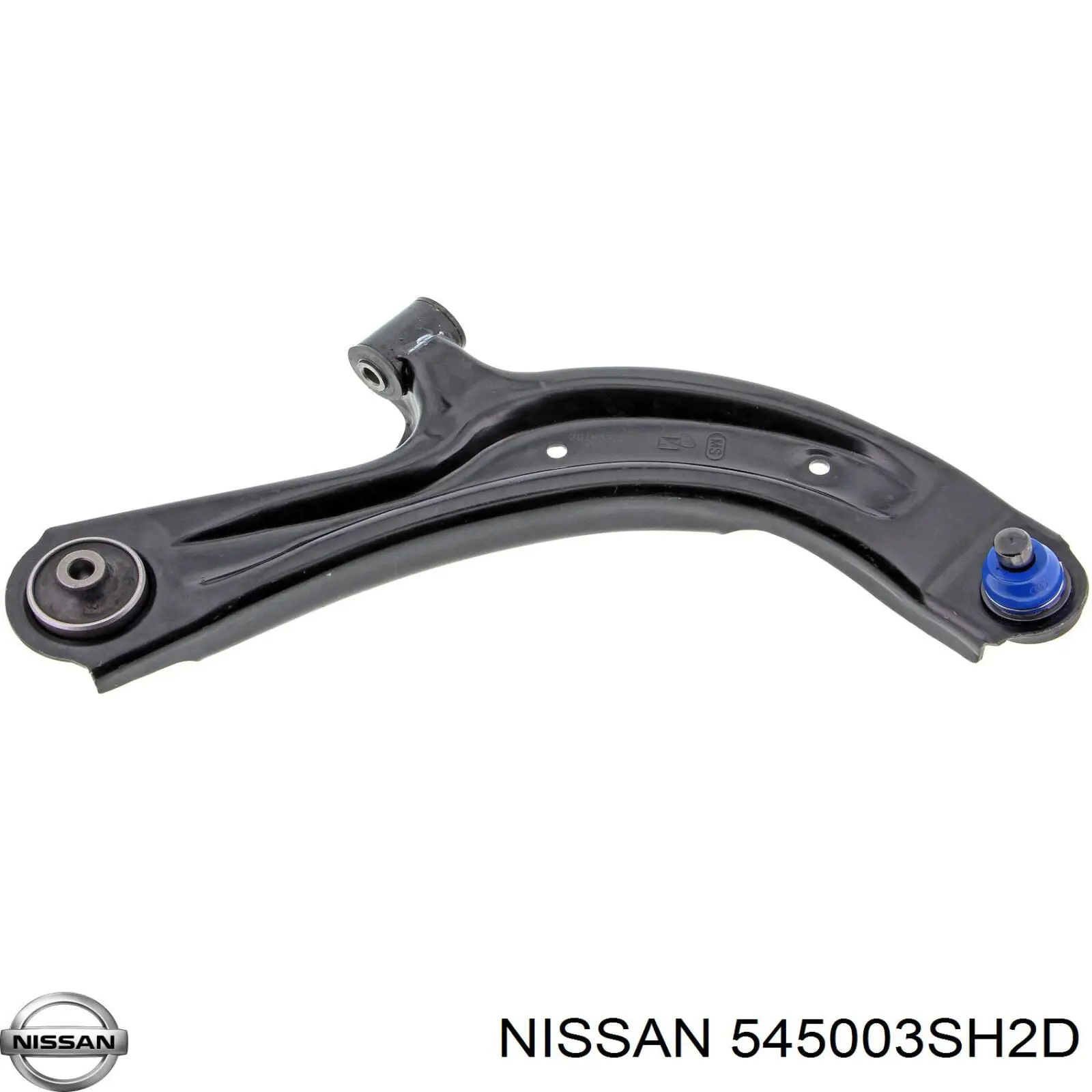Важіль передньої підвіски нижній, правий 545003SH2A Nissan/Infiniti