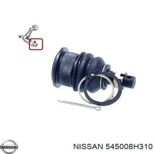 Важіль передньої підвіски нижній, правий 545008H310 Nissan/Infiniti
