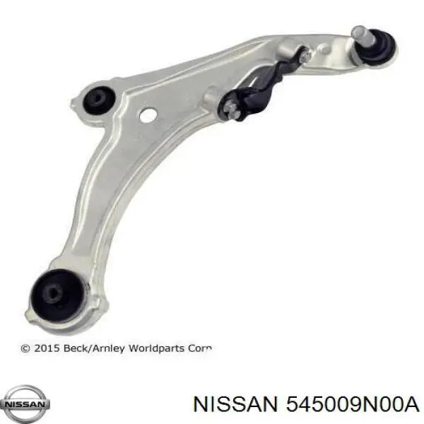 Важіль передньої підвіски нижній, правий Nissan/Infiniti 545009N00B ціна, від 25.34 USD