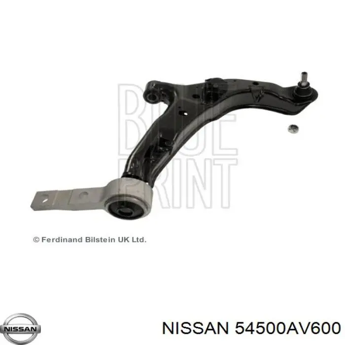 Важіль передньої підвіски нижній, правий Nissan/Infiniti 54500AV600 ціна, від 57.76 USD