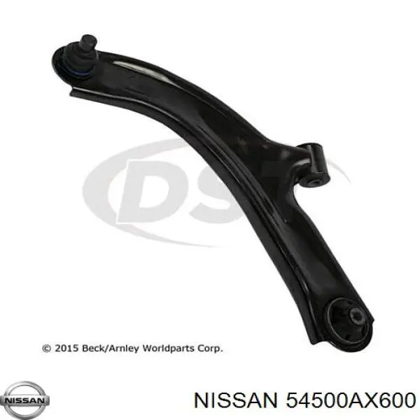 Купити 54500AX600 Nissan/Infiniti Важіль передньої підвіски нижній, правий