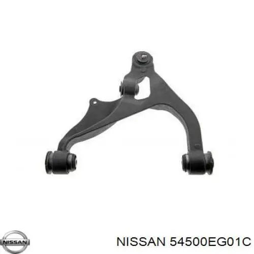 Важіль передньої підвіски нижній, правий 54500EG01C Nissan/Infiniti