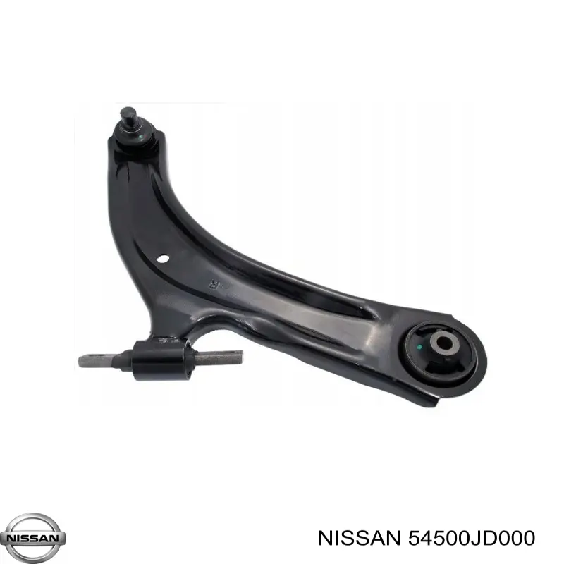 Правий важіль передній нижній підвіски Nissan/Infiniti 54500JD000