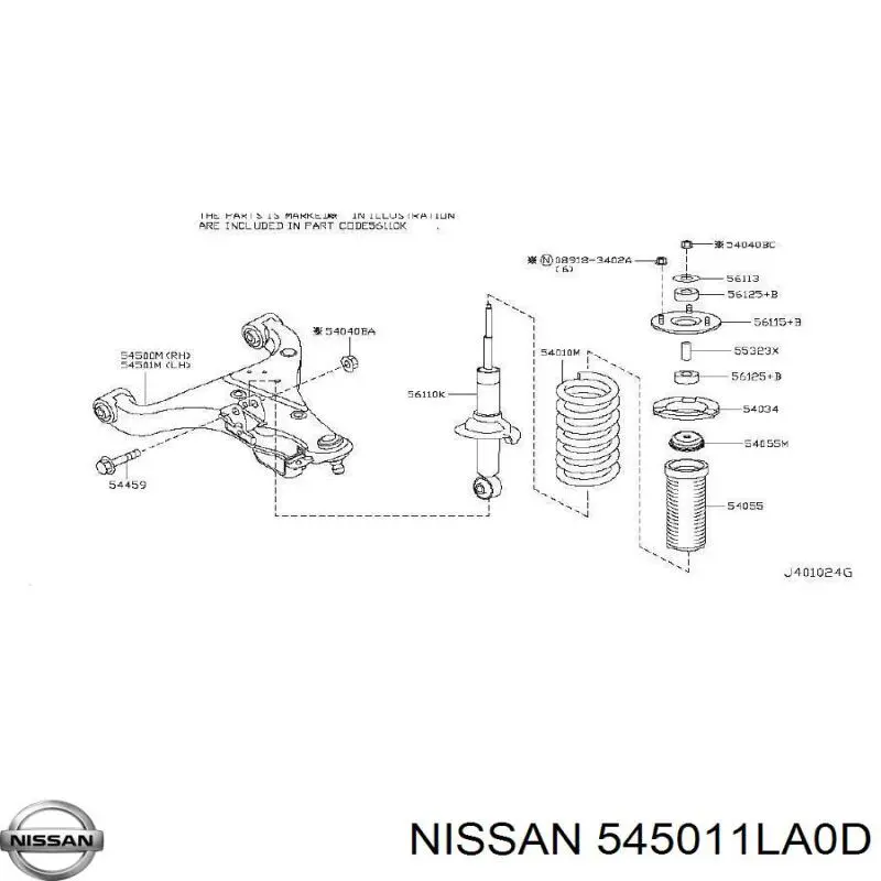 545011LA0D Nissan/Infiniti 