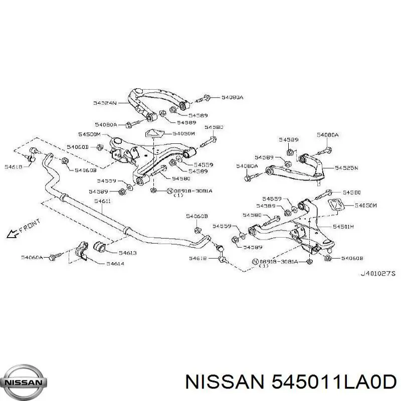  545011LA0D Nissan